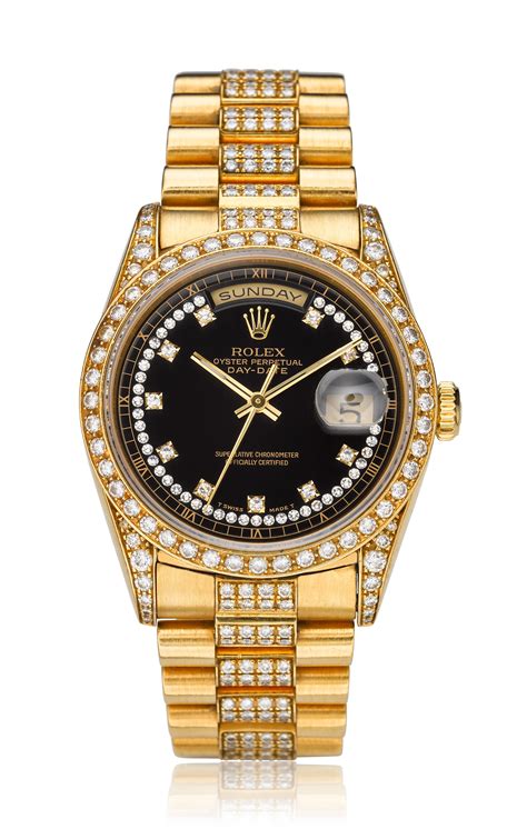 rolex gold day date for sale|rolex day date 18k gold.